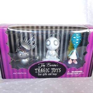 Tim Burton's Tragic Toys -  Stain Boy, Girl with Many Eyes, Robot Boy